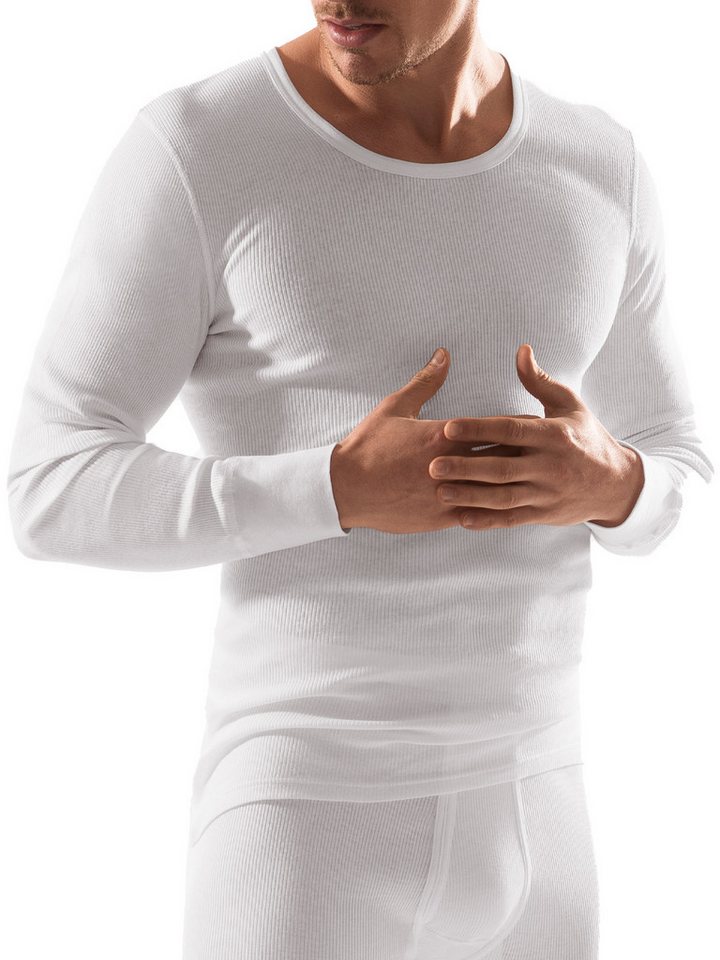 ESGE - Die Wäsche-Macher Unterhemd Herren langarm Unterhemd Lord Doppelripp (Stück, 1-St) - von ESGE - Die Wäsche-Macher