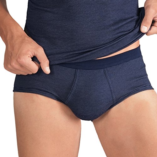 ESGE - Feinripp Ringel 420 - Slip mit Eingriff - 5er Spar-Pack (8 Marine) von ESGE