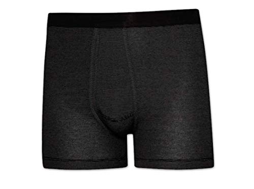 ESGE Herren Boxershorts, Pants, 5 Stück, Feinripp Ringel mit Eingriff (5, Schwarz) von ESGE