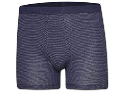 ESGE Herren Boxershorts, Pants, 5 Stück, Feinripp Ringel mit Eingriff (7, Marine) von ESGE