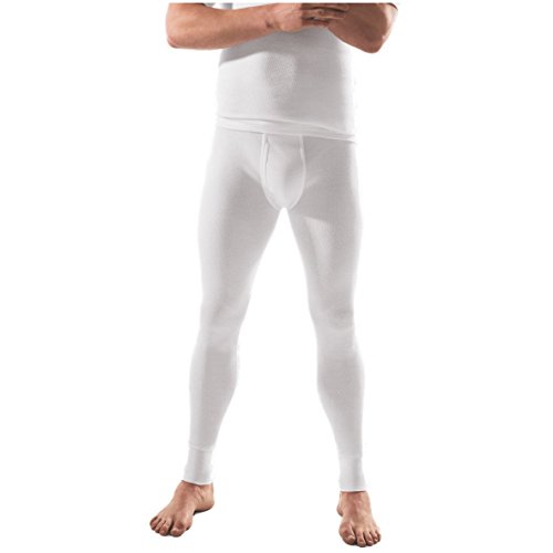 ESGE Herren Lange Hose mit Eingriff Feinripp Royal 200-01-120, Weiß, Größe 9 von ESGE