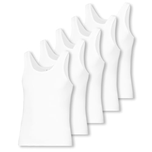 ESGE Sportjacke / Athletic-Shirt, 5er Pack, ES610, Größe 6 (L/52), Farbe: Weiss von ESGE