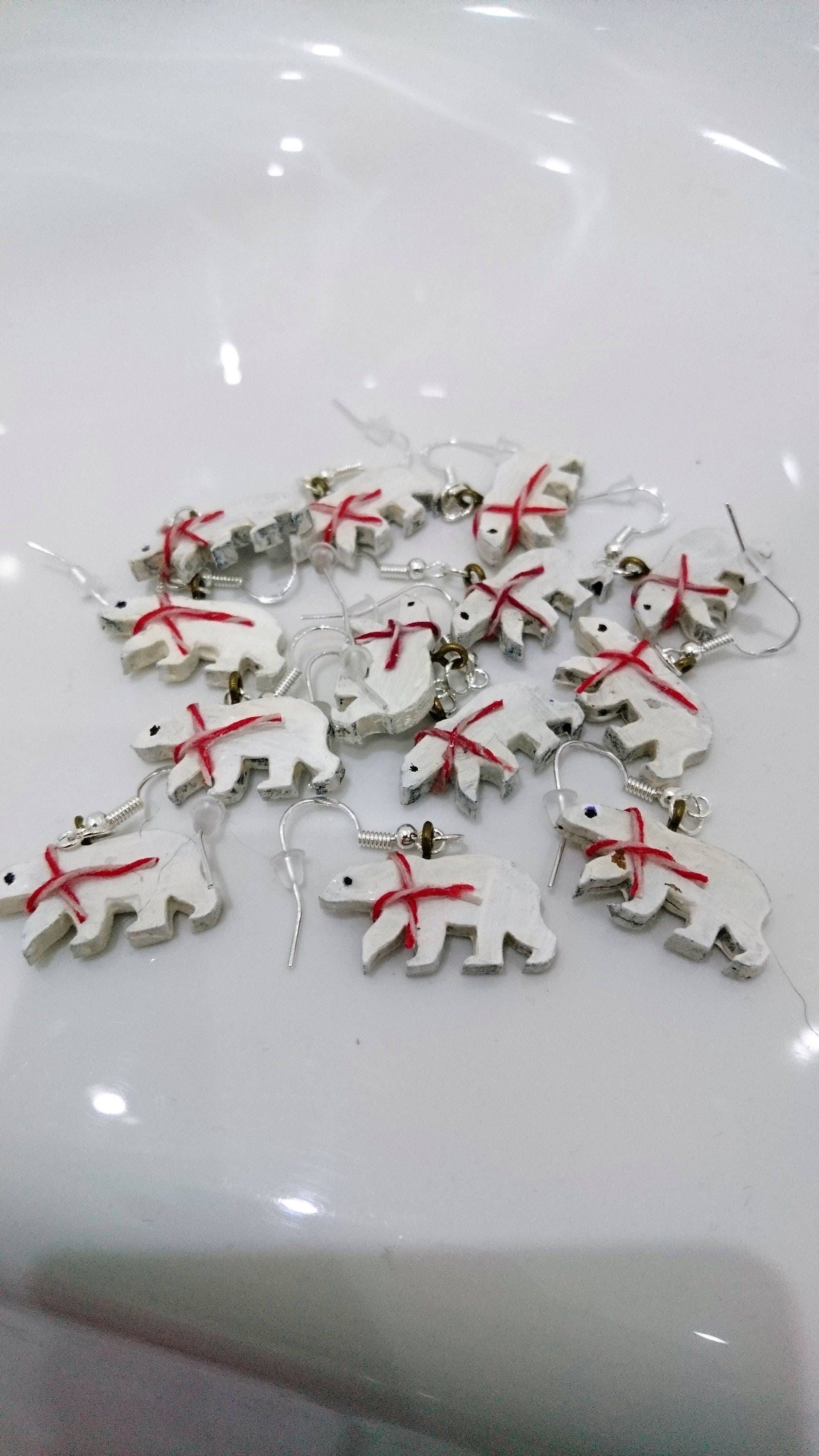 Eisbär Ohrringe Eisbär Ohrringe von ESLartsandcrafts
