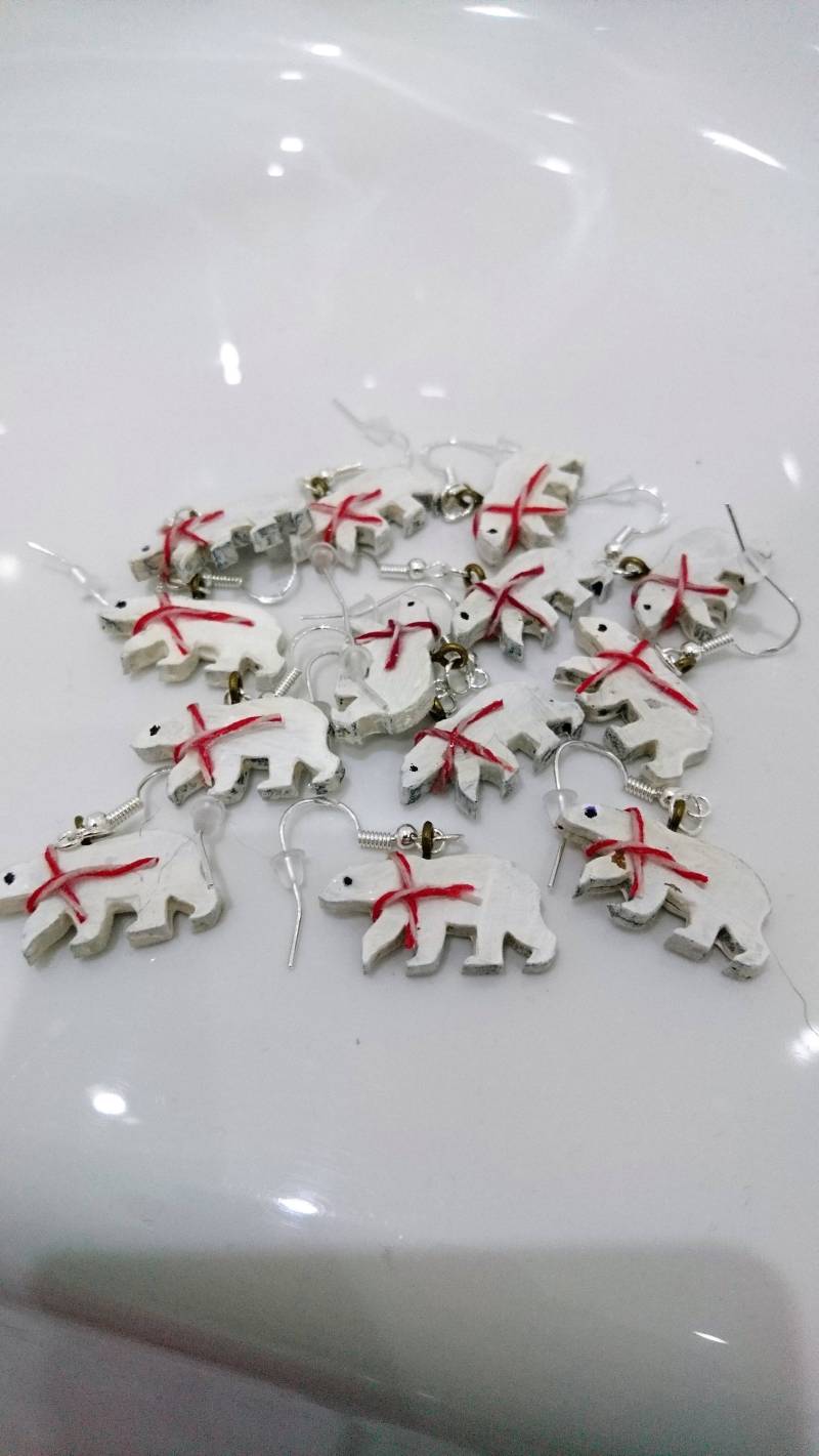 Eisbär Ohrringe Eisbär Ohrringe von ESLartsandcrafts