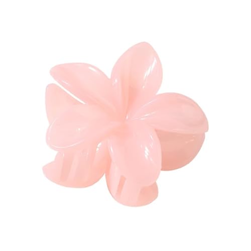 3pcs Schöne und Mode große Größe 8cm Plumerie Blume 13cm quadratisch matt Clip Haarspange Kopfbedeckung Haarschmuck für Frauen (Gel-Rosa) von ESMENATZLS