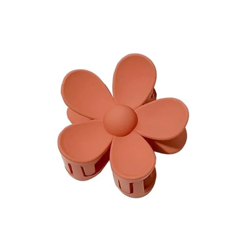 7cm Süße Blume Haarspangen Matt Unicolor Frauen Mädchen Haarspange Hai Pferdeclip Haarspangen Haarspangen Haarschmuck (dunkelorange) von ESMENATZLS