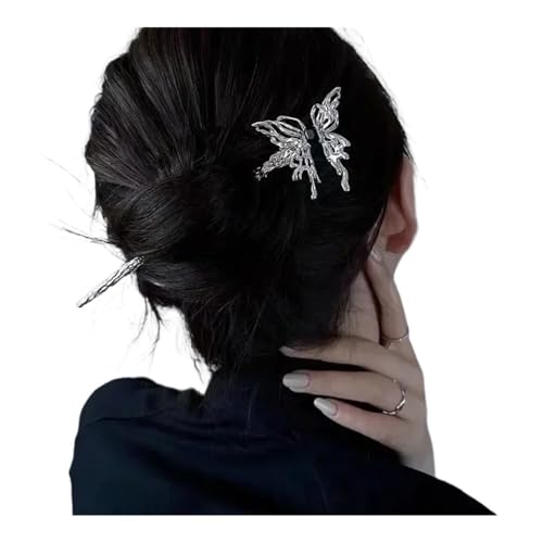 Chinesischen Stil Haar Sticks Vintage Essstäbchen Haarnadeln Frauen Haar Clip Pin Headwear Hochzeit Kopfschmuck Zubehör (Silber 03) von ESMENATZLS