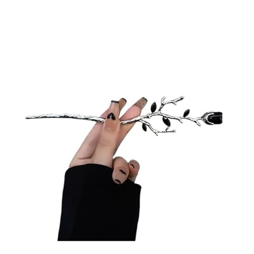 Chinesischen Stil Haarböckchen Vintage Stäbchen Haarspangen Frauen Haarspange Anstecknadel Kopfbedeckung Kopfbedeckung Schmuck Zubehör (Silber 02) von ESMENATZLS