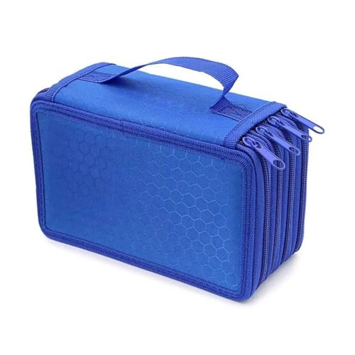 ESMENATZLS 72 Löcher Federmäppchen 4 Schichten Kawaii Bleistift Boxen Mädchen Veranstalter Stift Beutel Kunst Schule Liefert Nette Schreibwaren, blu, One size von ESMENATZLS