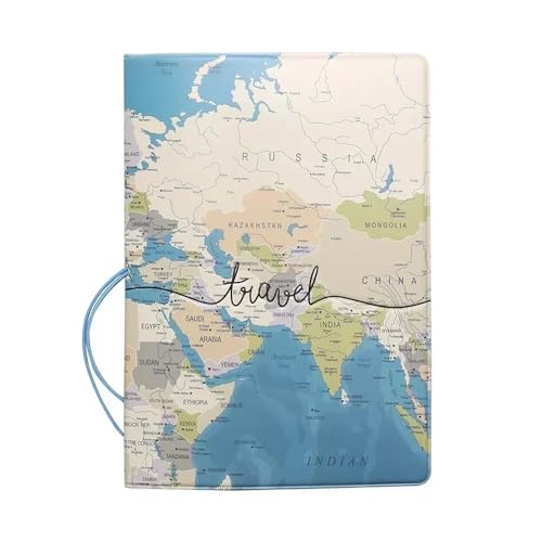 ESMENATZLS Frauen Männer Reise Wasserdicht Pass Abdeckung Mode Uni Visitenkarte Pass Dokumente Halter Brieftasche Tasche, 7, One size von ESMENATZLS