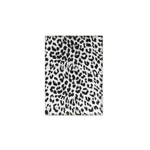 ESMENATZLS Leopard Print Pass Halter Reise Blume Frauen Pass Abdeckung PU Leder Kreditkarte Brieftasche Schwarz Ticket Pässe Fall, A, One size von ESMENATZLS