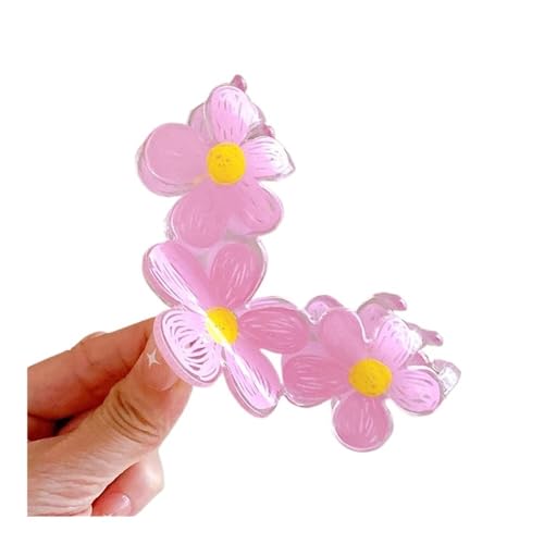 Haarklammern, für Damen und Mädchen, Acryl, Haarschmuck für Damen und Mädchen, große und kleine schöne Blumen, groß - 01 von ESMENATZLS