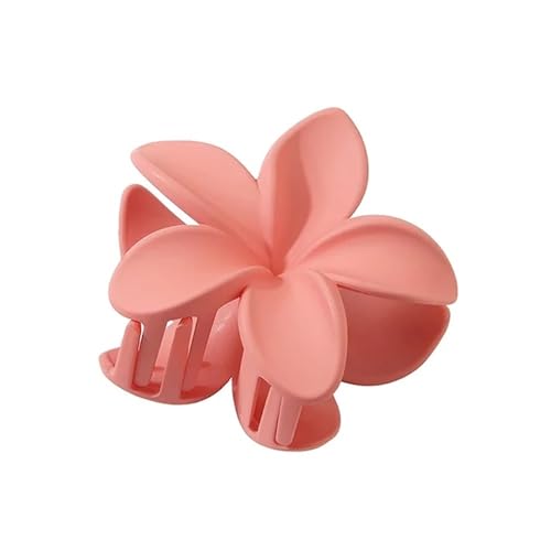 Haarnadel mit süßem Farbverlauf, Acryl, Plumeria-Blumen-Haarnadel, Haar-Accessoire für Damen, Perlglanz, 4 Stück, 8 cm (Frosted Pink) von ESMENATZLS