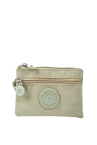 Kleine solide Canvas-Münztaschen für Kinder mit Kartenhalter, für Männer und Frauen, Geldbörse, Aufbewahrungstasche, Studenten-, Bus-, Ausweis-, Kreditkartenetui, dunkelgrün, 2PCS Kleine solide Canvas-Münztaschen für Kinder mit Kartenhalter, für Männer und Frauen, Geldbörse, Aufbewahrungstasche, Studenten-, Bus-, Ausweis-, Kreditkartenetui, dunkelgrün, 2PCS von ESMENATZLS