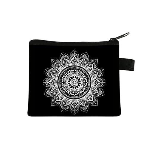 Münzgeldbörse für Damen, kleine Geldbörse, mehrfarbiges Muster, niedlich, Mandala-Blumendruck, Ausweis, Kreditkartenetui, Mini-Münzhalter, 03, Einheitsgröße Münzgeldbörse für Damen, kleine Geldbörse, mehrfarbiges Muster, niedlich, Mandala-Blumendruck, Ausweis, Kreditkartenetui, Mini-Münzhalter, 03, Einheitsgröße von ESMENATZLS
