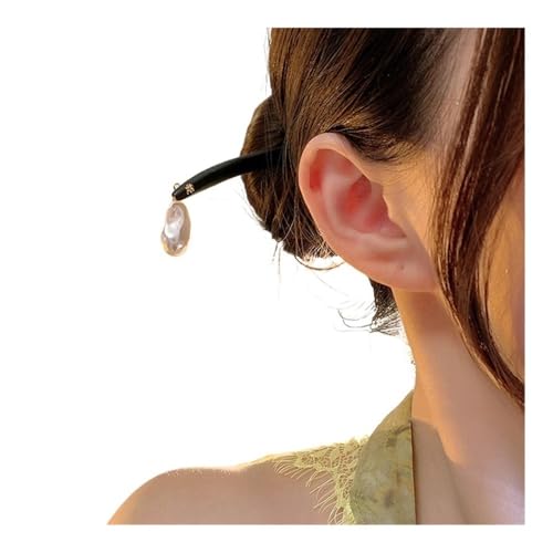 Vintage chinesischen Stil Schwarz Holz Blume Haarspange Schmuck Haarstäbchen für Frauen Herbst Temperament Haarzubehör Hochzeitsgeschenk (ME3763A145) von ESMENATZLS