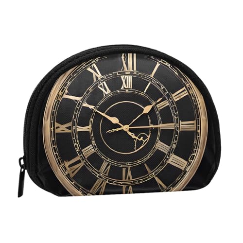 Clock Gear Print Tragbare Mini-Aufbewahrungstasche Muschelförmige Geldbörse Kleine Münzgeldbörse Muschel Aufbewahrungstasche von ESNAIUVCD