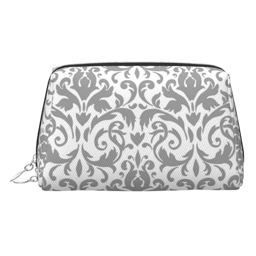 Decor Kosmetiktasche mit Handgelenkschlaufe, Reise-Kulturbeutel, Kosmetiktasche, Kosmetiktasche, Kosmetiktasche, Kosmetiktasche, Weiß / Schwarz, silber, Einheitsgröße von ESNAIUVCD