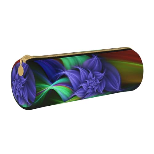 ESNAIUVCD Abstraktes Blumenmuster Leder zylindrisches Federmäppchen mit Reißverschluss - Hochwertiges PU-Leder Multifunktionale Schreibwaren-Organizer, geeignet für Studenten, Weiß, Einheitsgröße,, ESNAIUVCD Abstraktes Blumenmuster Leder zylindrisches Federmäppchen mit Reißverschluss - Hochwertiges PU-Leder Multifunktionale Schreibwaren-Organizer, geeignet für Studenten, Weiß, Einheitsgröße,, von ESNAIUVCD