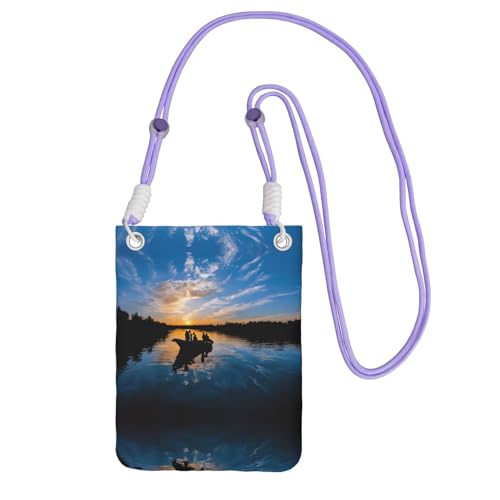 ESNAIUVCD Angelszenischer Druck, tragen Sie eine Handytasche diagonal, Crossbody-Tasche, geeignet zum Tragen von Handywechsel, etc, violett, Einheitsgröße ESNAIUVCD Angelszenischer Druck, tragen Sie eine Handytasche diagonal, Crossbody-Tasche, geeignet zum Tragen von Handywechsel, etc, violett, Einheitsgröße von ESNAIUVCD