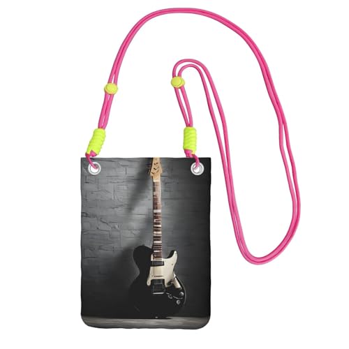 ESNAIUVCD E-Gitarren-Druck, trägt eine Handytasche diagonal, Crossbody-Tasche, geeignet zum Tragen von Handywechsel, etc, Fuchusia, Einheitsgröße ESNAIUVCD E-Gitarren-Druck, trägt eine Handytasche diagonal, Crossbody-Tasche, geeignet zum Tragen von Handywechsel, etc, Fuchusia, Einheitsgröße von ESNAIUVCD