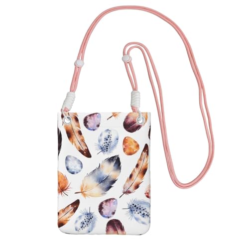 ESNAIUVCD Farbenfroher Druckaufdruck trägt eine Handytasche diagonal, Crossbody-Tasche, geeignet zum Tragen von Handywechsel, etc, rose, Einheitsgröße ESNAIUVCD Farbenfroher Druckaufdruck trägt eine Handytasche diagonal, Crossbody-Tasche, geeignet zum Tragen von Handywechsel, etc, rose, Einheitsgröße von ESNAIUVCD