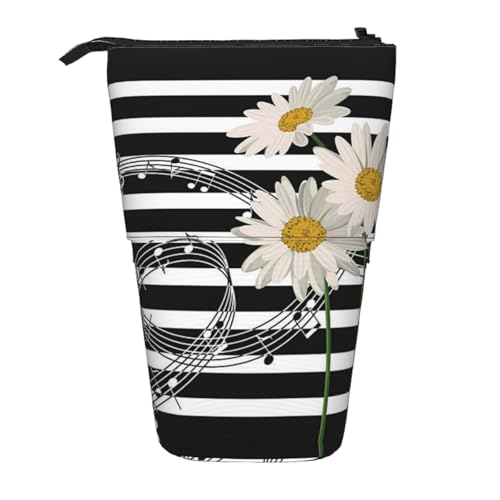 ESNAIUVCD Federmäppchen mit Blumendruck, personalisierbar, einziehbar, personalisierbar, für Studenten, Kinder, Erwachsene, für Schule, Büro von ESNAIUVCD