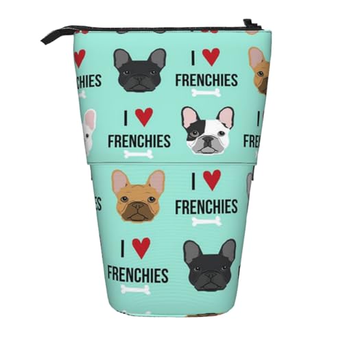 ESNAIUVCD Federmäppchen mit Hunde-Aufdruck, personalisierbar, personalisierbar, für Studenten, Kinder, Erwachsene, für Schule, Büro von ESNAIUVCD