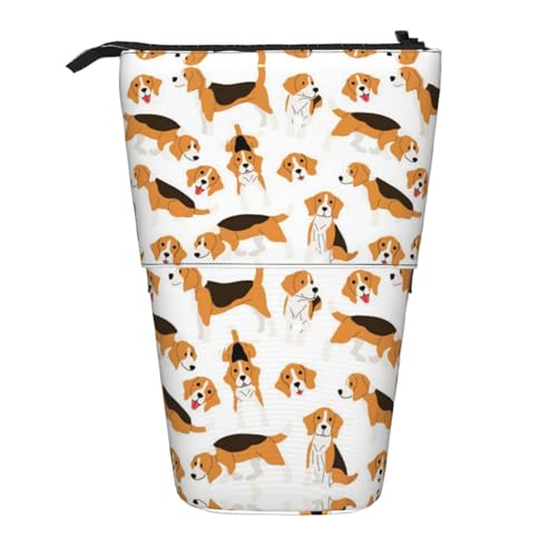 ESNAIUVCD Federmäppchen mit Hunde-Aufdruck, personalisierbar, personalisierbar, für Studenten, Kinder, Erwachsene, für Schule, Büro von ESNAIUVCD