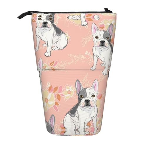 ESNAIUVCD Federmäppchen mit Hunde-Aufdruck, personalisierbar, personalisierbar, für Studenten, Kinder, Erwachsene, für Schule, Büro von ESNAIUVCD