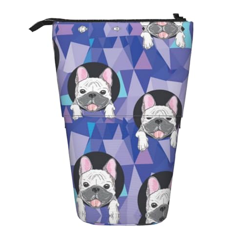 ESNAIUVCD Federmäppchen mit Hunde-Aufdruck, personalisierbar, personalisierbar, für Studenten, Kinder, Erwachsene, für Schule, Büro von ESNAIUVCD