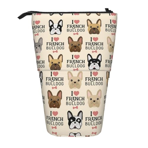 ESNAIUVCD Federmäppchen mit Hunde-Aufdruck, personalisierbar, personalisierbar, für Studenten, Kinder, Erwachsene, für Schule, Büro von ESNAIUVCD