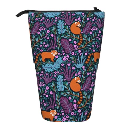 ESNAIUVCD Federmäppchen mit Katzendruck, personalisierbar, einziehbar, personalisierbar, für Studenten, Kinder, Erwachsene, für Schule, Büro von ESNAIUVCD