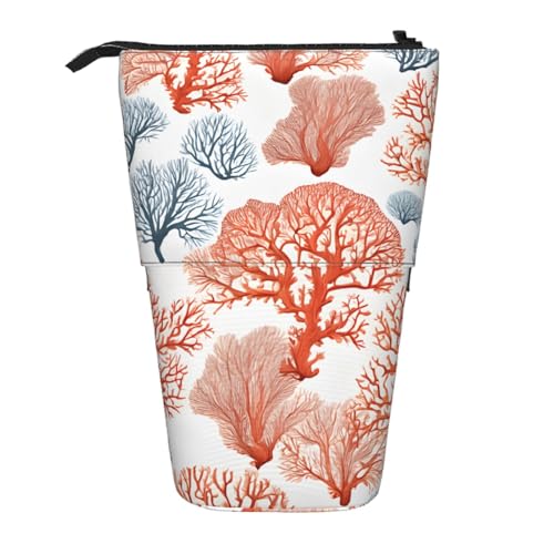 ESNAIUVCD Federmäppchen mit Korallenriff-Aufdruck, personalisierbar, personalisierbar, für Studenten, Kinder, Erwachsene, für Schule, Büro von ESNAIUVCD