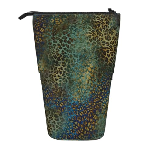 ESNAIUVCD Federmäppchen mit Tierdruck, personalisierbar, einziehbar, personalisierbar, für Studenten, Kinder, Erwachsene, für Schule, Büro von ESNAIUVCD