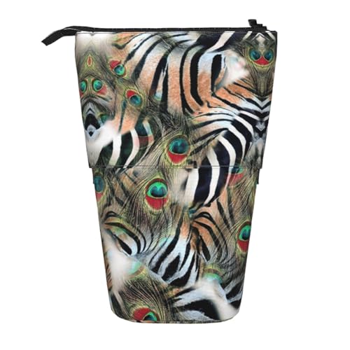 ESNAIUVCD Federmäppchen mit Tierfeder-Aufdruck, personalisierbar, personalisierbar, für Studenten, Kinder, Erwachsene, für Schule, Büro von ESNAIUVCD