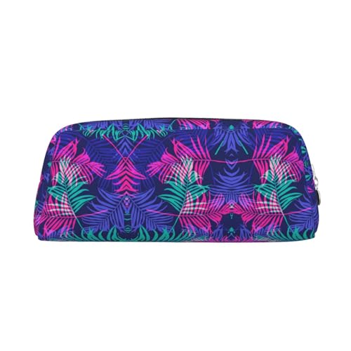 ESNAIUVCD Federmäppchen mit buntem Blätterdruck, Reißverschluss, großes Federmäppchen, Arbeit, Reisen, multifunktionales Federmäppchen, Make-up-Tasche, silber, Einheitsgröße, Kosmetikkoffer ESNAIUVCD Federmäppchen mit buntem Blätterdruck, Reißverschluss, großes Federmäppchen, Arbeit, Reisen, multifunktionales Federmäppchen, Make-up-Tasche, silber, Einheitsgröße, Kosmetikkoffer von ESNAIUVCD