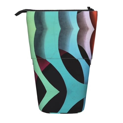 ESNAIUVCD Federmäppchen mit buntem Welt-Druck, personalisierbar, personalisierbar, für Studenten, Kinder, Erwachsene, für Schule, Büro von ESNAIUVCD