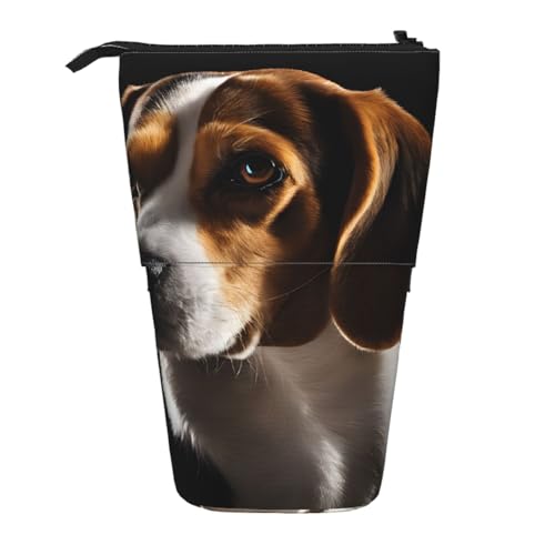 ESNAIUVCD Federmäppchen mit niedlichem Hunde-Aufdruck, personalisierbar, personalisierbar, für Studenten, Kinder, Erwachsene, für Schule, Büro von ESNAIUVCD