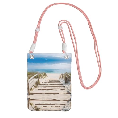 ESNAIUVCD Strandlandschaft Druck trägt eine Handytasche diagonal, Crossbody-Tasche, geeignet zum Tragen von Handywechsel, etc, rose, Einheitsgröße ESNAIUVCD Strandlandschaft Druck trägt eine Handytasche diagonal, Crossbody-Tasche, geeignet zum Tragen von Handywechsel, etc, rose, Einheitsgröße von ESNAIUVCD