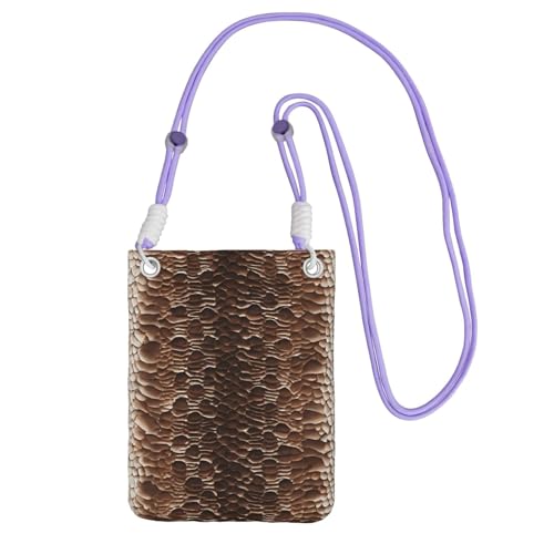 ESNAIUVCD Tragetasche mit Schlangenhaut-Motiv, diagonal, Crossbody-Tasche, geeignet zum Tragen von Handywechsel, etc, violett, Einheitsgröße ESNAIUVCD Tragetasche mit Schlangenhaut-Motiv, diagonal, Crossbody-Tasche, geeignet zum Tragen von Handywechsel, etc, violett, Einheitsgröße von ESNAIUVCD