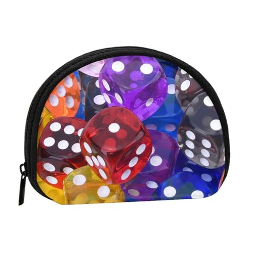 Games Dice Set Print Portable Mini Storage Bag Shell Shaped Wallet Small Coin Wallet Shell Storage Bag von ESNAIUVCD