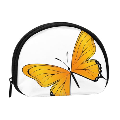Hübscher Schmetterlings-Druck, tragbare Mini-Aufbewahrungstasche, Muschelform, Geldbörse, kleine Münzgeldbörse, Muschel-Aufbewahrungstasche von ESNAIUVCD