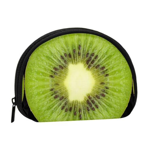 Kiwi Slice Print Tragbare Mini-Aufbewahrungstasche Muschelförmige Geldbörse Kleine Münzgeldbörse Muschel Aufbewahrungstasche von ESNAIUVCD