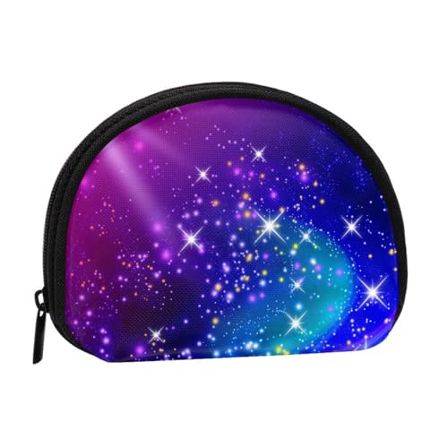 Mysterious Stars Print Portable Mini Storage Bag Shell Shaped Wallet Small Coin Wallet Shell Storage Bag von ESNAIUVCD