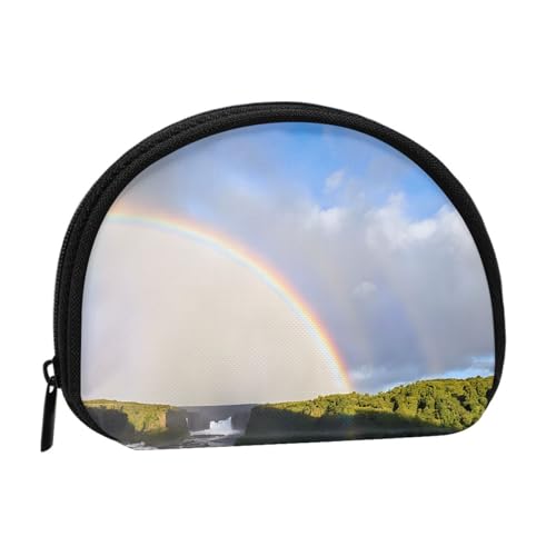 Niagara Falls Print Tragbare Mini-Aufbewahrungstasche Muschelförmige Geldbörse Kleine Münzgeldbörse Muschel Aufbewahrungstasche von ESNAIUVCD