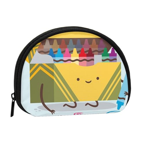 Niedliche Buntstifte, tragbar, Mini-Aufbewahrungstasche, Muschelform, Geldbörse, kleine Münzgeldbörse, Muschel-Aufbewahrungstasche von ESNAIUVCD