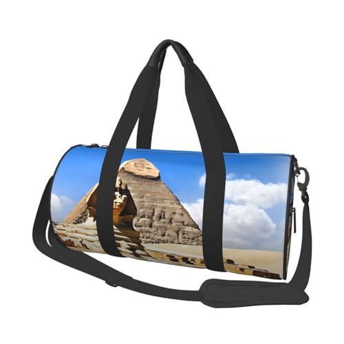 Pyramids of Egypt Print Travel Duffel Bag, Foldable Gym Bag Overnight Weekend Bags for Women, Large Holdall Bag Cabin Bag for Sports and Travel, Schwarz , Einheitsgröße Pyramids of Egypt Print Travel Duffel Bag, Foldable Gym Bag Overnight Weekend Bags for Women, Large Holdall Bag Cabin Bag for Sports and Travel, Schwarz , Einheitsgröße von ESNAIUVCD