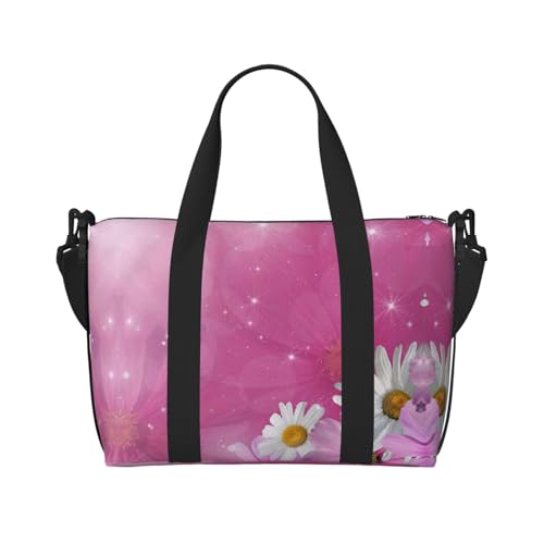 Sporttasche für Damen, Wochenendtasche, Übernachtungstasche, Schultertasche für Damen und Herren, Einheitsgröße, Schwarz , Einheitsgröße von ESNAIUVCD