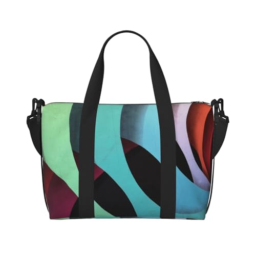 Sporttasche für Damen, Wochenendtasche, Umhängetasche für Damen, Herren, Einheitsgröße, Schwarz , Einheitsgröße Sporttasche für Damen, Wochenendtasche, Umhängetasche für Damen, Herren, Einheitsgröße, Schwarz , Einheitsgröße von ESNAIUVCD
